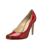 Women's HÖGL 1-10 9804 Open-Toe Pump Court Shoes HO 63- Red 4000