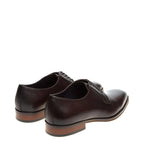 Men's John White Mumford Plain Leather Derby Shoes - Brown