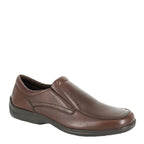 Men's IMAC M268B Twin Gusset Flat Leather Slip On Shoes - Brown