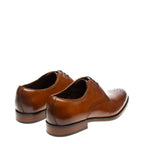 Men's John White Romsey Leather Derby Shoes - Tan