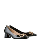 Women's HÖGL 4-104034 Posh Patent Leather Pump Court Shoes HO 84 - Black