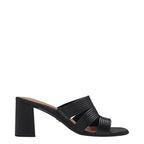 Women's Tamaris 1-27226-42 Vegan Block Heel Mules K 14 - Black