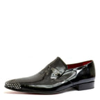 Men's VITELO Patent Leather Slip-On Shoes M 40 - Black Patent