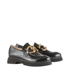 Women's HÖGL Fred 4-101610-0100 Chunky Penny Loafer Shoes - Black
