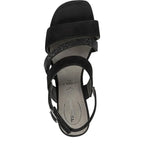 Women's Tamaris Comfort 8-88318-44 Wide Fitting Sandals - Black