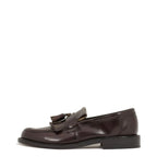 Men's Loake Brighton Classic Slip-On Leather Loafer Shoes - Oxblood