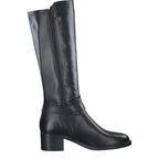 Women's Tamaris 1-25537-41-001 Classic TOUCH-it Leather Knee High Boots - Black