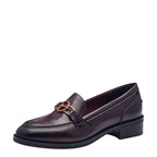 Women's Tamaris 1-24303-43 Merlot Vegan Loafer Shoes K 17 - Merlot