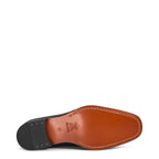 Men's Eye Plain Tramline Leather Loafer Shoes 4973 M 49 - Dark Brown