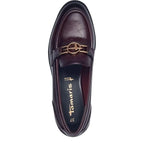 Women's Tamaris 1-24303-43 Merlot Vegan Loafer Shoes K 17 - Merlot