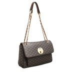 Women's BESSIE Logo Print Cross Body & Shoulder Hand Bags BW4727 - Coffee