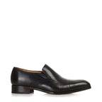Men's EYE Plain Slip-On Toe Cap Leather Shoes TS 35 - Black