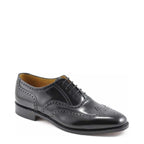 Men's Loake 202B Full Brogue Polished Leather Shoes - Black