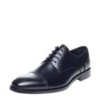Men's John White Melton Derby Leather Shoes - Black