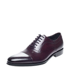 Men's John White Guildhall Capped Oxford Leather Shoes - Brown