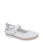Women's Mod Comfys L948 Touch Fastening Soft Leather Shoes - White