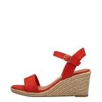 Women's Tamaris 1-28300-20 Vegan Espadrille Wedge Sandals - Orange