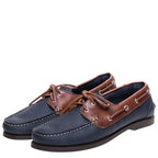 Men's John White Abinger Leather Boat Shoes - Navy