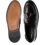Men's Loake Brighton Classic Slip-On Leather Loafer Shoes - Oxblood