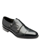 Men's Loake Cannon Premium Double Monk Shoes - Black