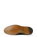 Men's Berwick 1707 8491 Tasselled Suede Leather Moccasin Shoes M 54 - Black