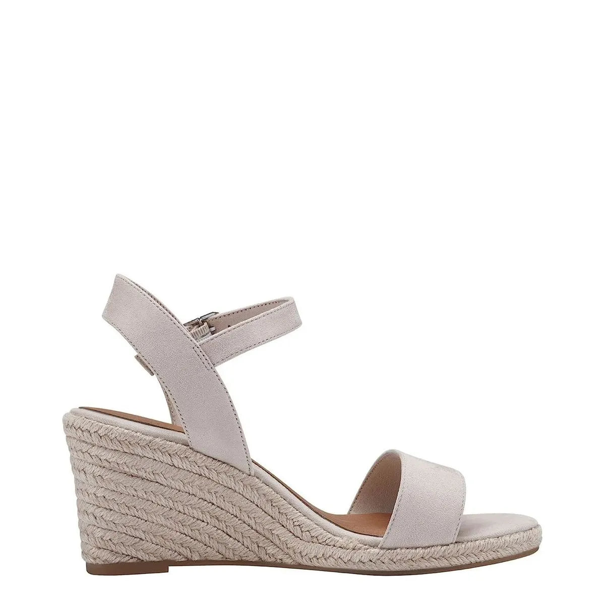 Women&#39;s Tamaris 1-28300-42 Vegan Espadrille Wedge Sandals - Nude