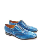Men's EYE Unique Florentic Design Lace-up Shoes PC 7 - Blue