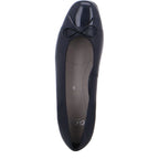 Women's ARA Bari 1243708 Ballet Pump Shoes Ara 9 - Navy Blue