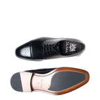 Men's JOHN WHITE Lucan Brogue Derby Leather Shoes - Black