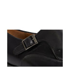 Men's EYE Monk Strap Leather Shoes 4736 PC 18 - Black