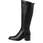 Women's Tamaris 1-25519-29 Leather Knee High Boots - Black