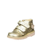 Girl's Kickers Kick Hi F Gold Patent Boots