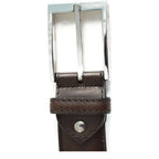 Men's Berwick 1707 Leather Belts CI1605-K3 - Vegano Moka 110 cm