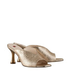 Women's HÖGL 3-117801 Ariane Metallic Leather Mules - Platin