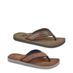 Men's PDQ Thong Strap Flip-Flops M641B - Brown