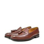 Men's EYE Tassel Leather Loafer Shoes 5234 - Tan
