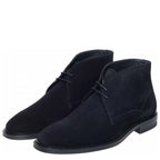 Men's John White Westfield Suede Chukka Lace-Up Boots - Black Suede