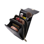 Women's Long & Son Multi Compartment Crossbody Phone Bag Q-010 - Mustard