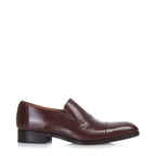 Men's EYE Plain Slip-On Toe Cap Leather Shoes TS 35 - Brown