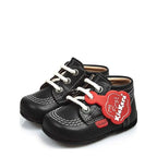 Boy's Kickers Kick Hi B Core Classic Leather Boots - Navy