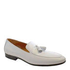 Men's Eye Smart Tassel Leather Loafers PC 14 - White