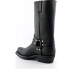 Men's Grinders Renegade Hi Western Leather Boots with Rubber Sole - Black