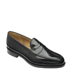 Men's Loake Classic Imperial Leather Penny Loafers - Black