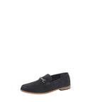 Men's Roamers M595CS Bar Slip-On Leather Suede Loafer Shoes - Navy