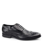 Men's GOOR 5 Eye Brogue Oxford Lace Up Shoes M370A - Black