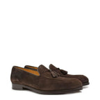 Men's EYE Classic Leather Suede Loafer Shoes M 43 - Brown Suede