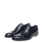 Men's John White Melton Derby Leather Shoes - Black