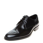Men's John White Romsey Leather Derby Shoes - Black