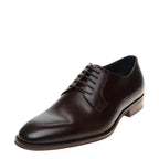 Men's John White Mumford Plain Leather Derby Shoes - Brown