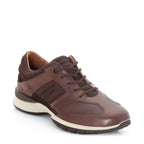Men's Lloyd Ascot Leather Lace-Up Trainers - Brown T D Moro